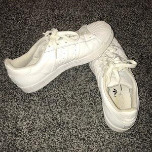 White Adidas Superstar Sneakers